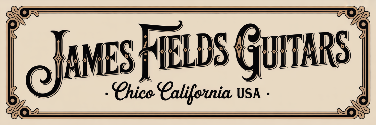 James Fields Guitars custom classical guitar maker logo