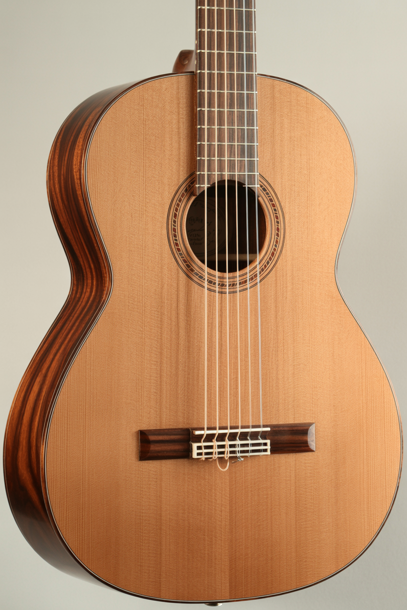 Custom classical guitar model by James Fields Guitars